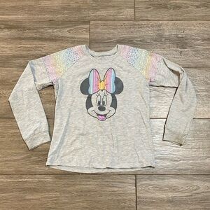 Disneyland M 7/8 Long Sleeve Minnie Mouse Shirt
